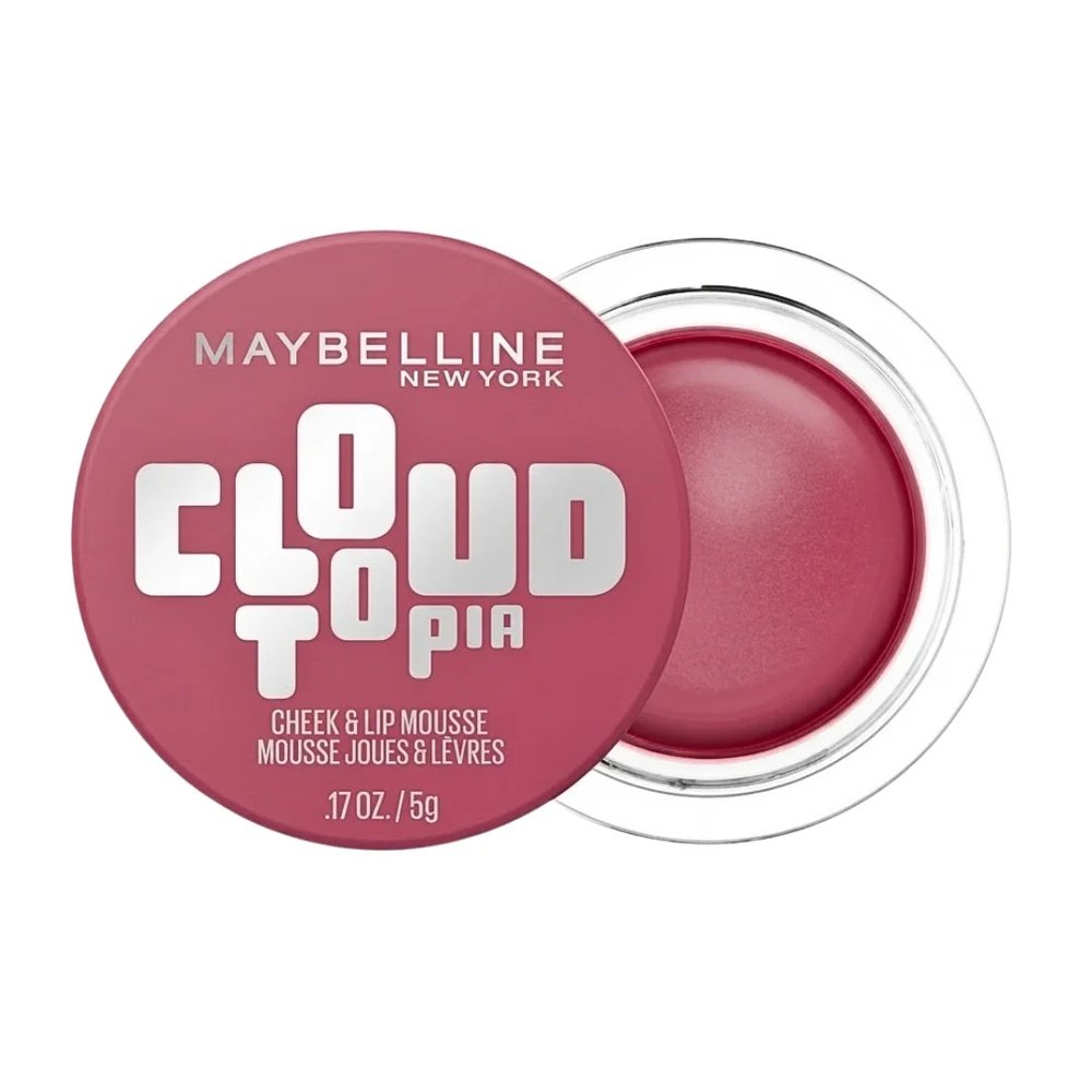 maybelline – cloudtopia cheek et lipstick mousse blush 01
