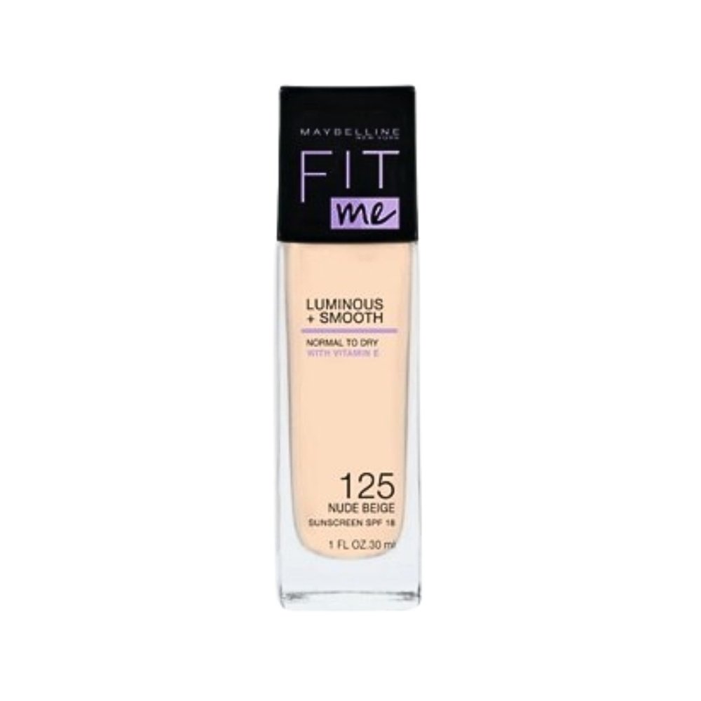 maybelline – fit me fdt luminous +smooth spf18 nu 125 – 30ml