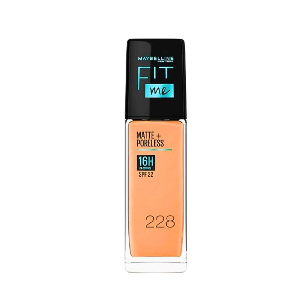 maybelline – fit me fdt matte+ poreless spf22 nu 228 – 30ml