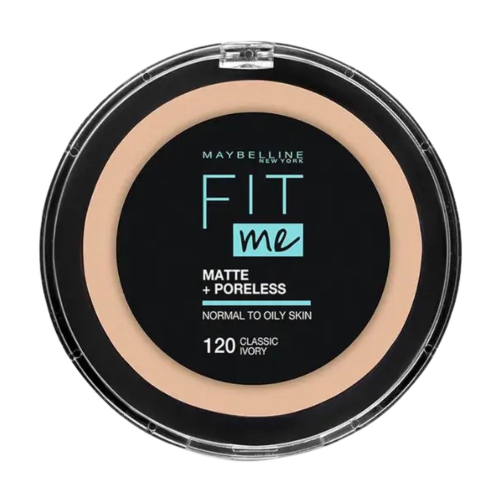 maybelline – fit me powder matte+ poreless nu 120 – 30ml