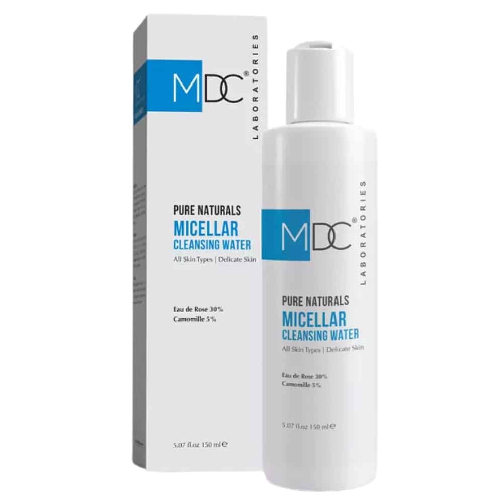 mdc – pure naturals eau micellaire nettoyante – 150ml