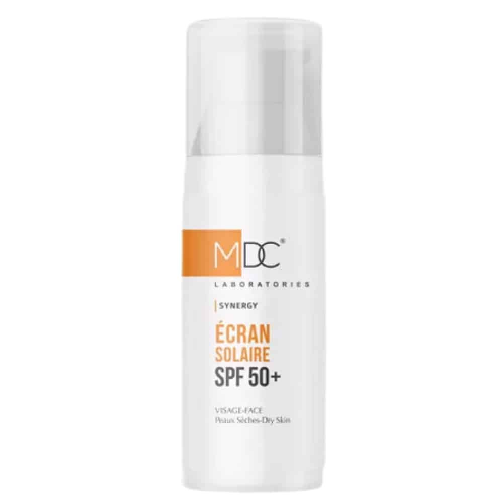 mdc – synergy ecran solaire peau seche spf50+ – 50ml