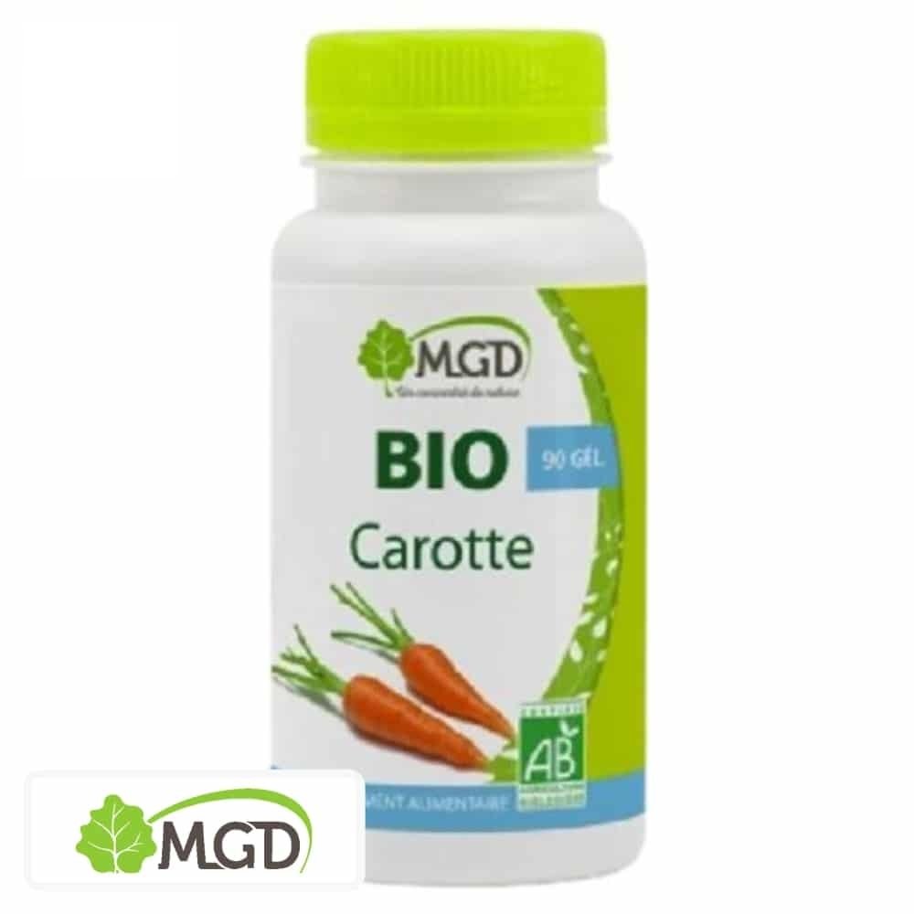mgd nature – carotte bio – 90 gelules