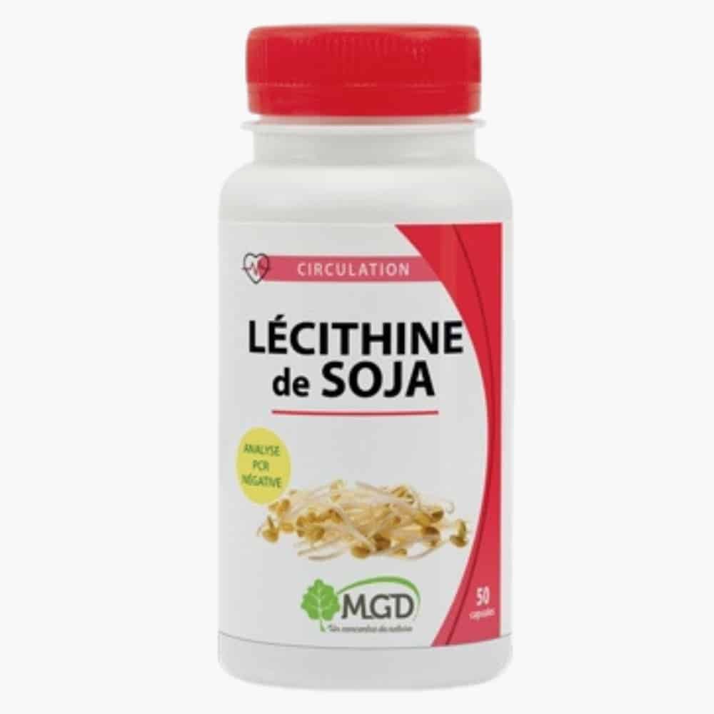 mgd nature – ciculation lecithine de soja – 100 capsules