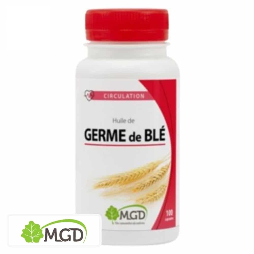 mgd nature – circulation huile de germe de ble – 100 gelules