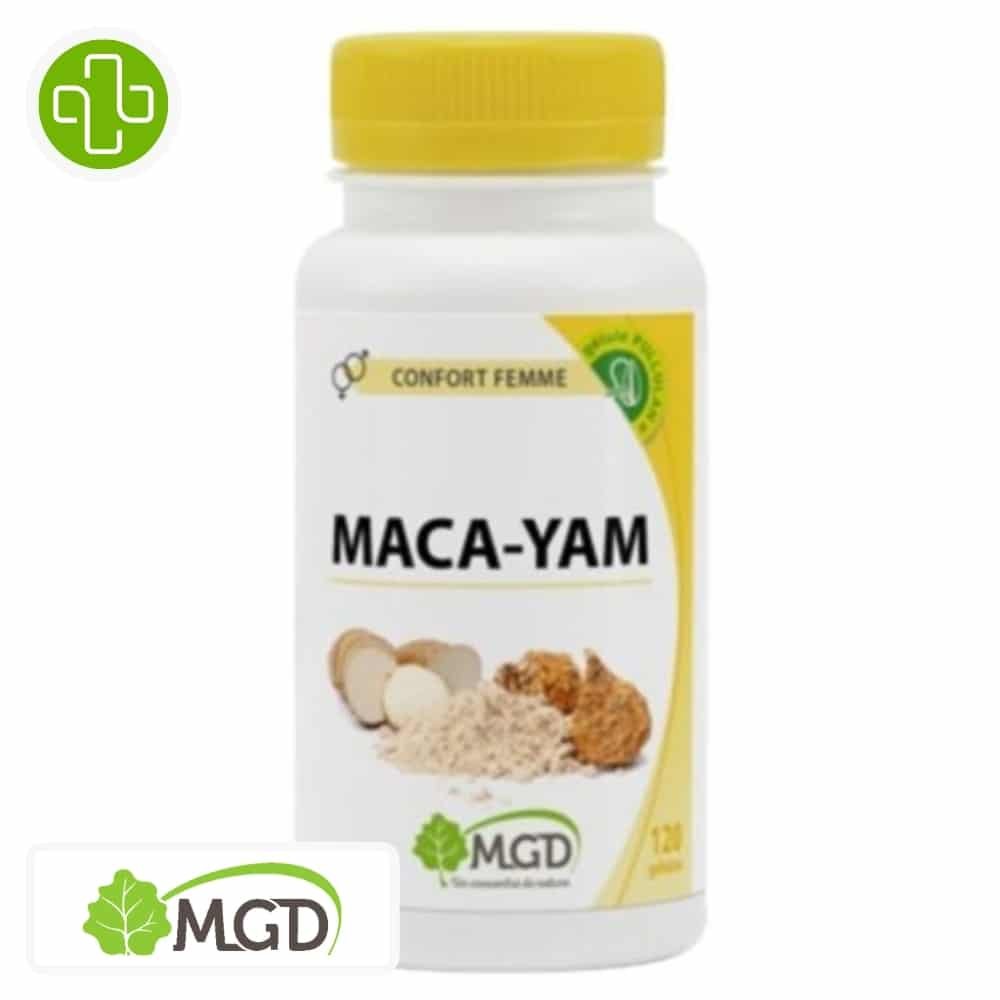 mgd nature – confort femme maca yam – 120 gelules