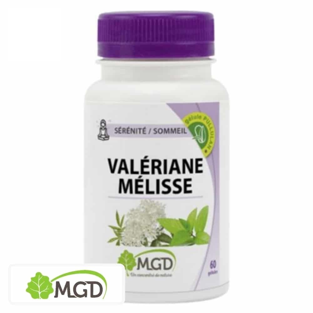 mgd nature – serenite / sommeil valeriane et melisse – 60 gelules
