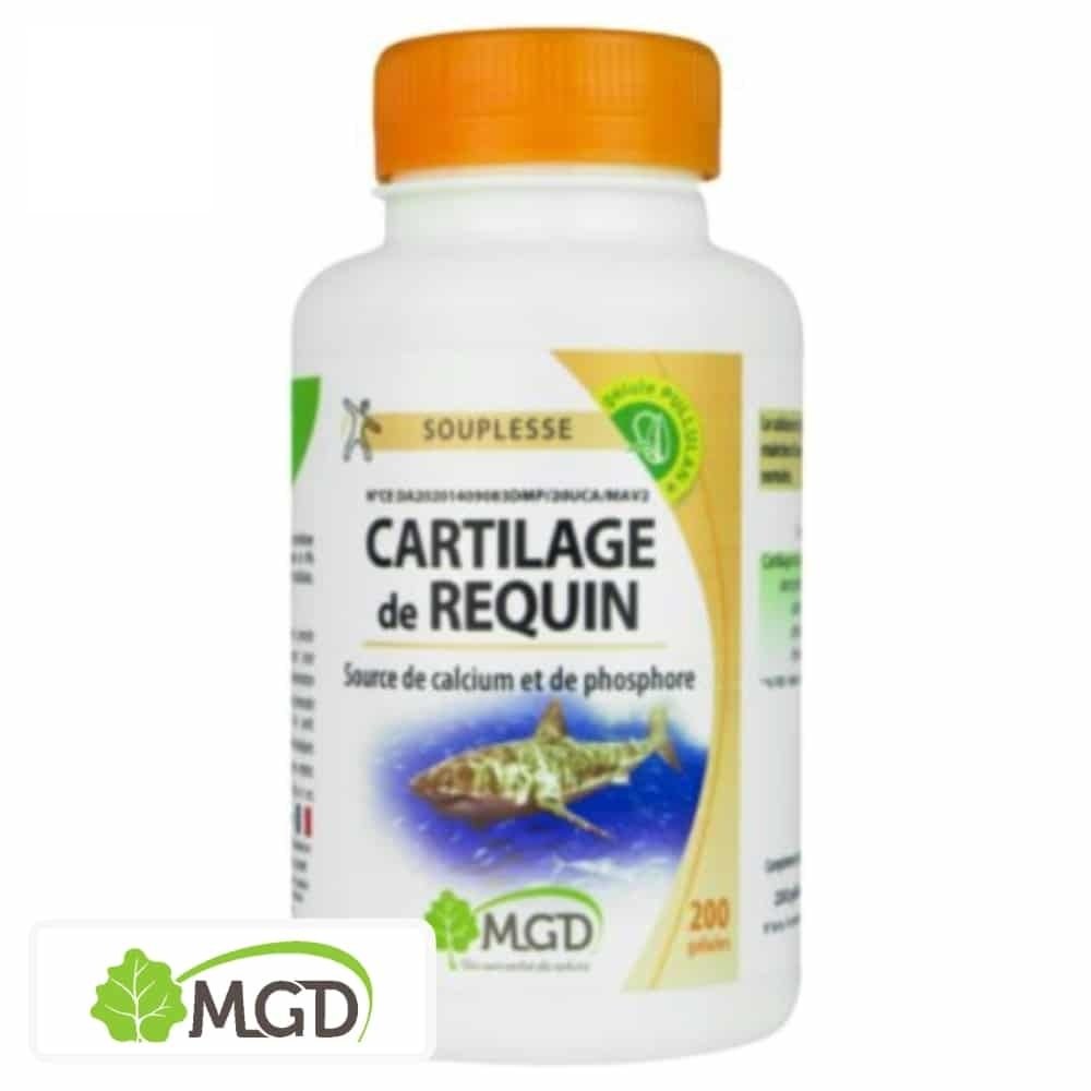 mgd nature – souplesse cartilage de requin – 200 gelules