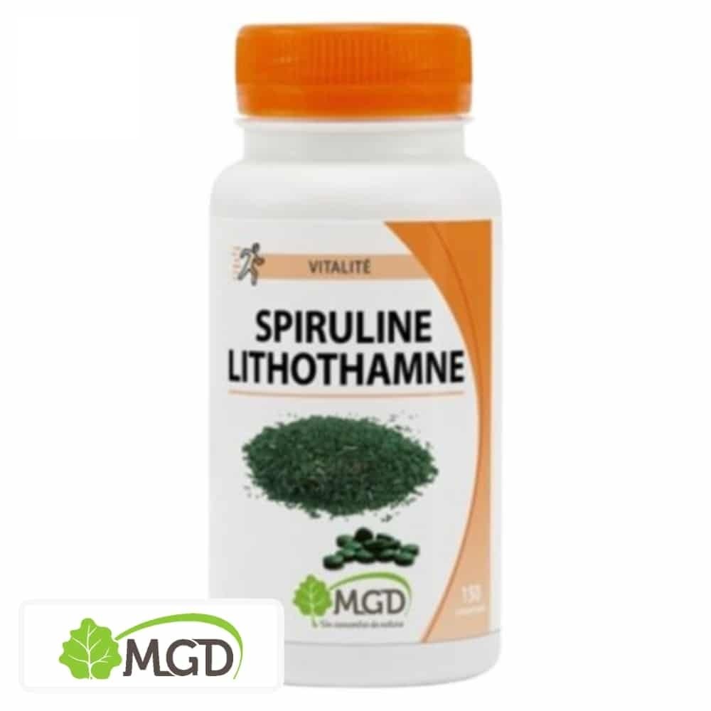 mgd nature – vitalite spiruline lithothamne – 150 gelules
