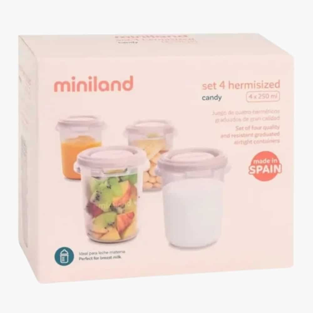 miniland – set de conservation candy – 4u