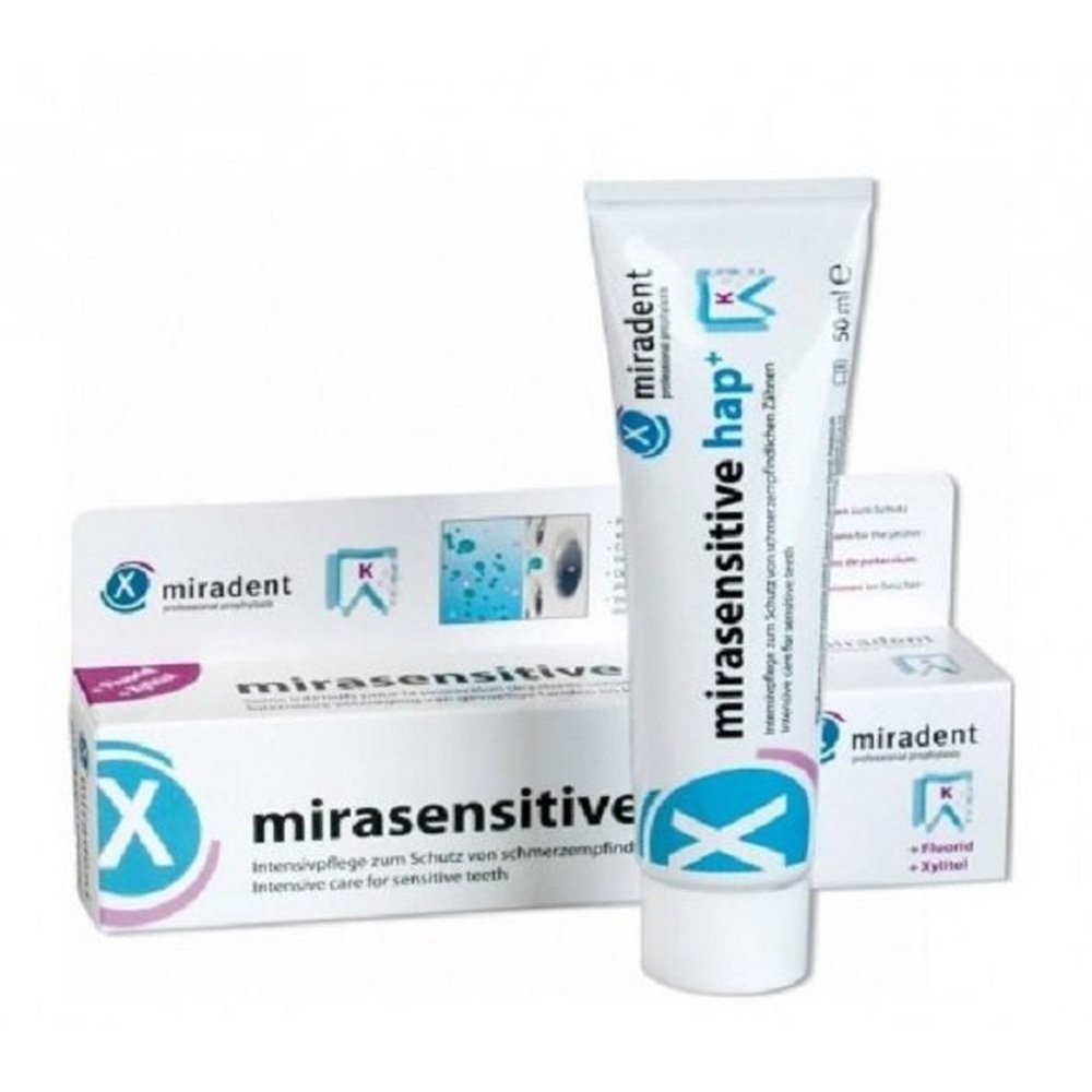 miradent – mirasensitive hap+ dentifrice – 50ml