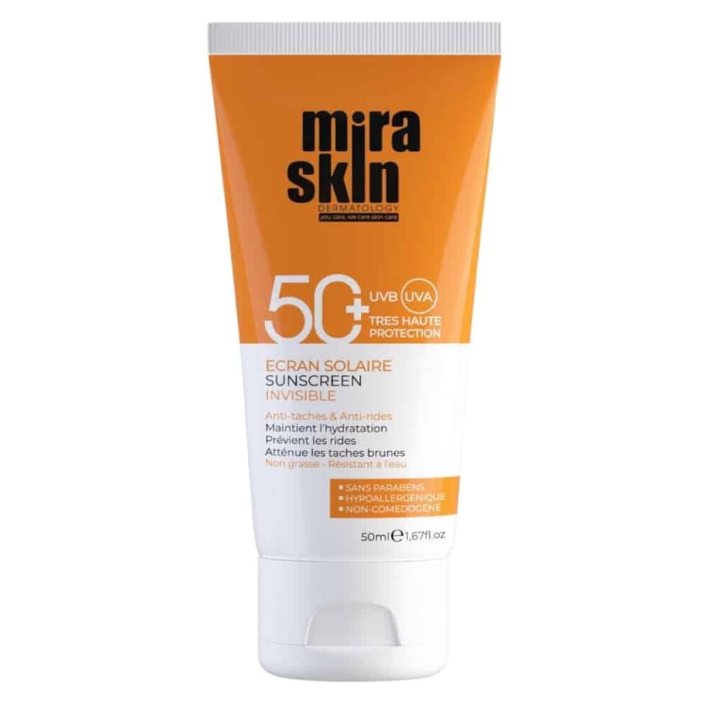 miraskin – ecran solaire anti taches et anti rides spf50+ – 50ml