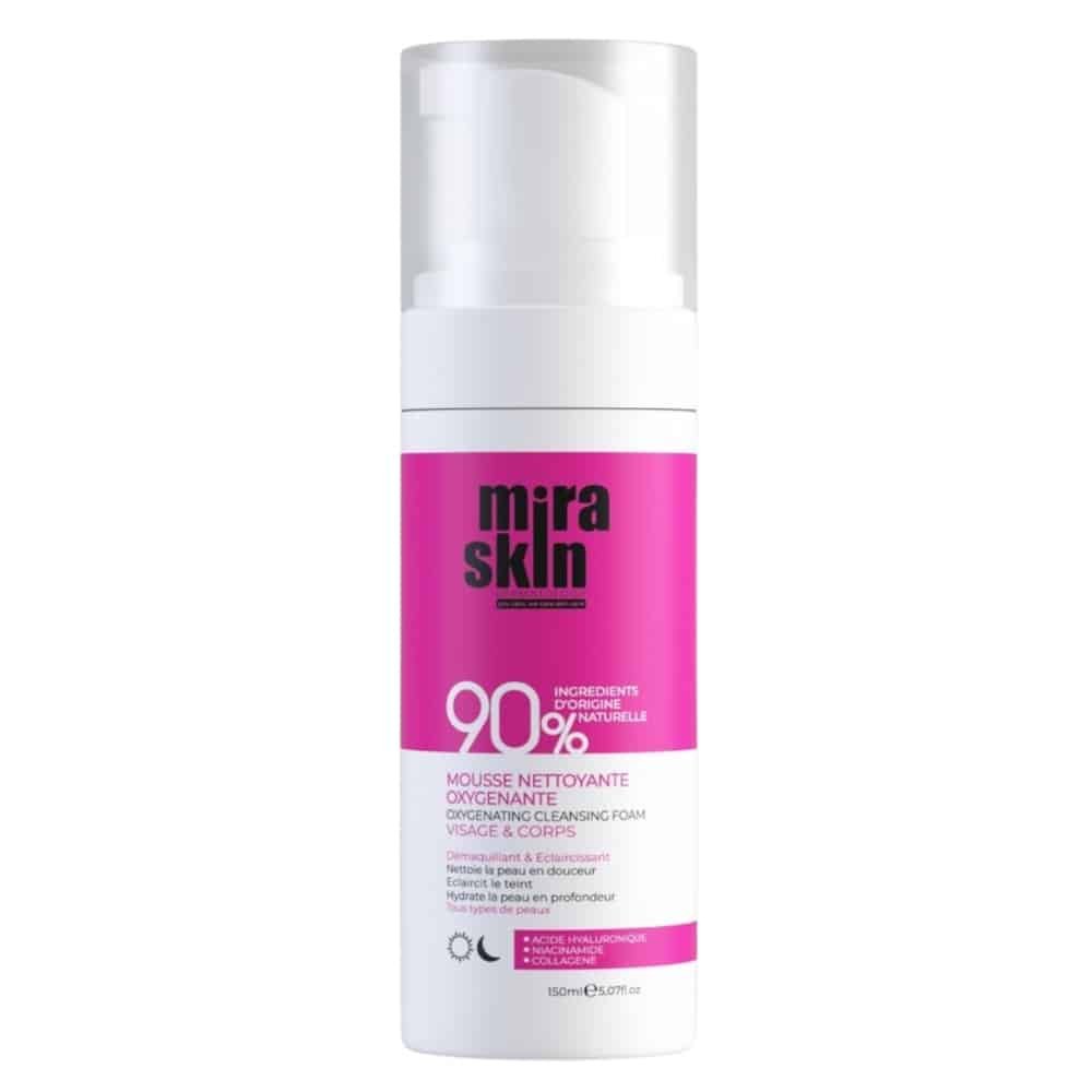 miraskin – mousse nettoyante oxygenante – 150ml