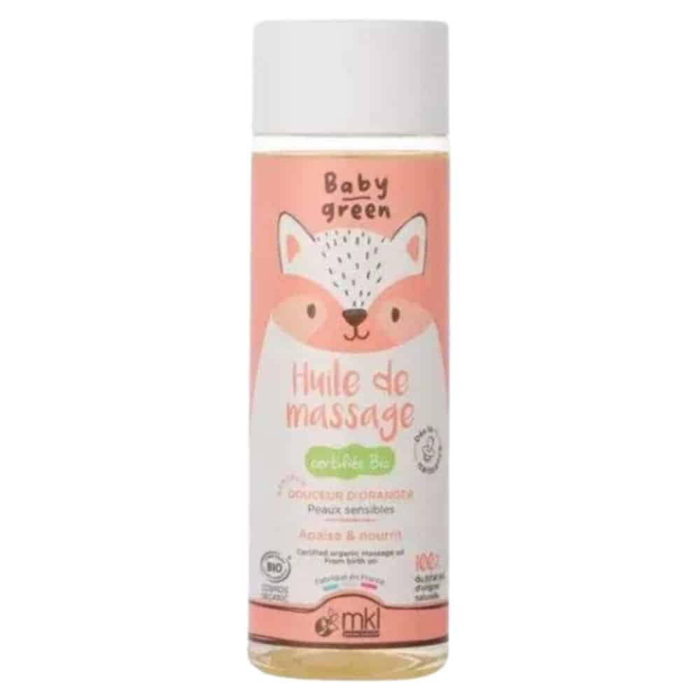 mkl – baby green huile de massage bio – 100ml