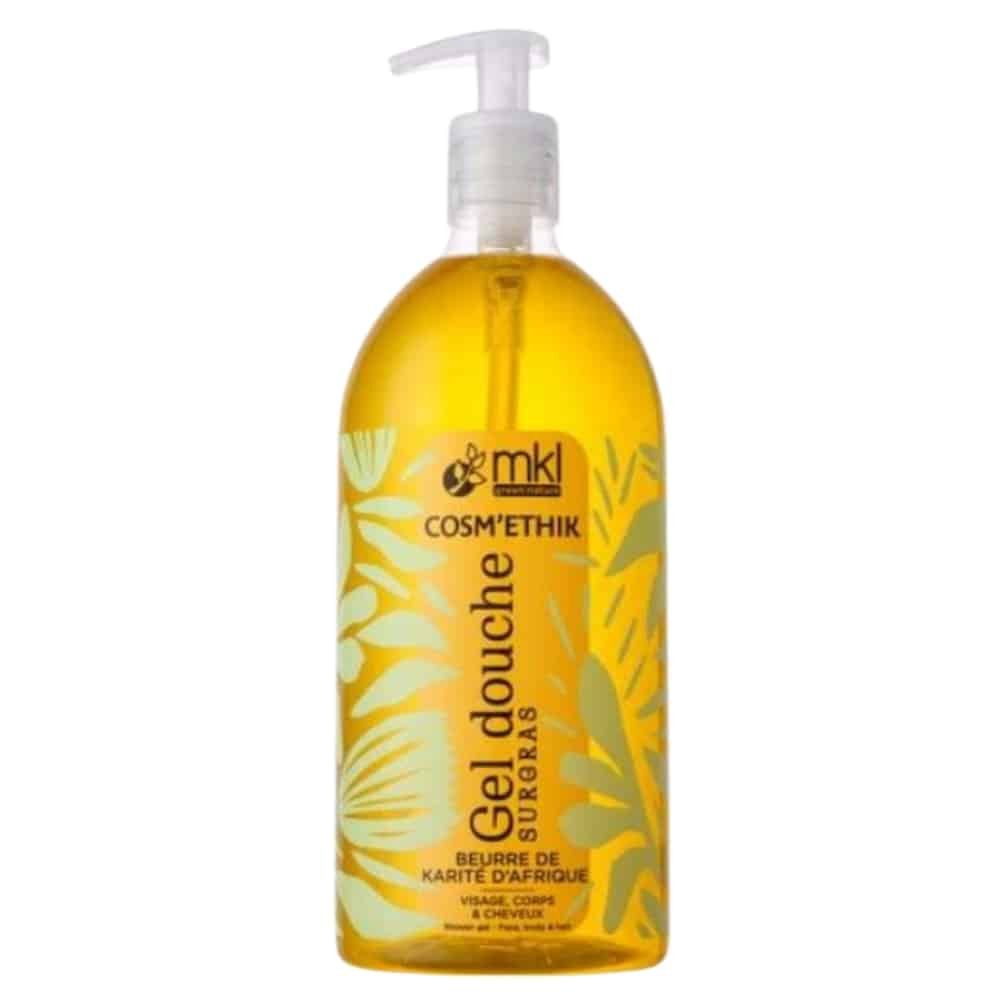 mkl – cosmethik gel douche beurre de karite bio – 1l