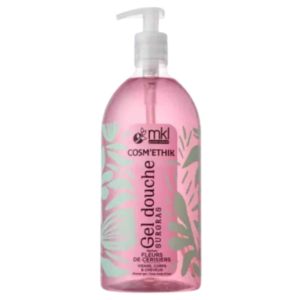 mkl – cosmethik gel douche fleurs de cerisiers bio – 1l
