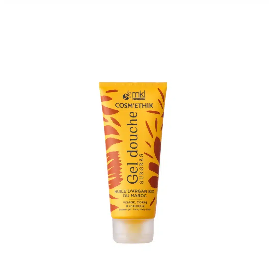 mkl – cosmethik gel douche huile d’argan bio du maroc – 200ml