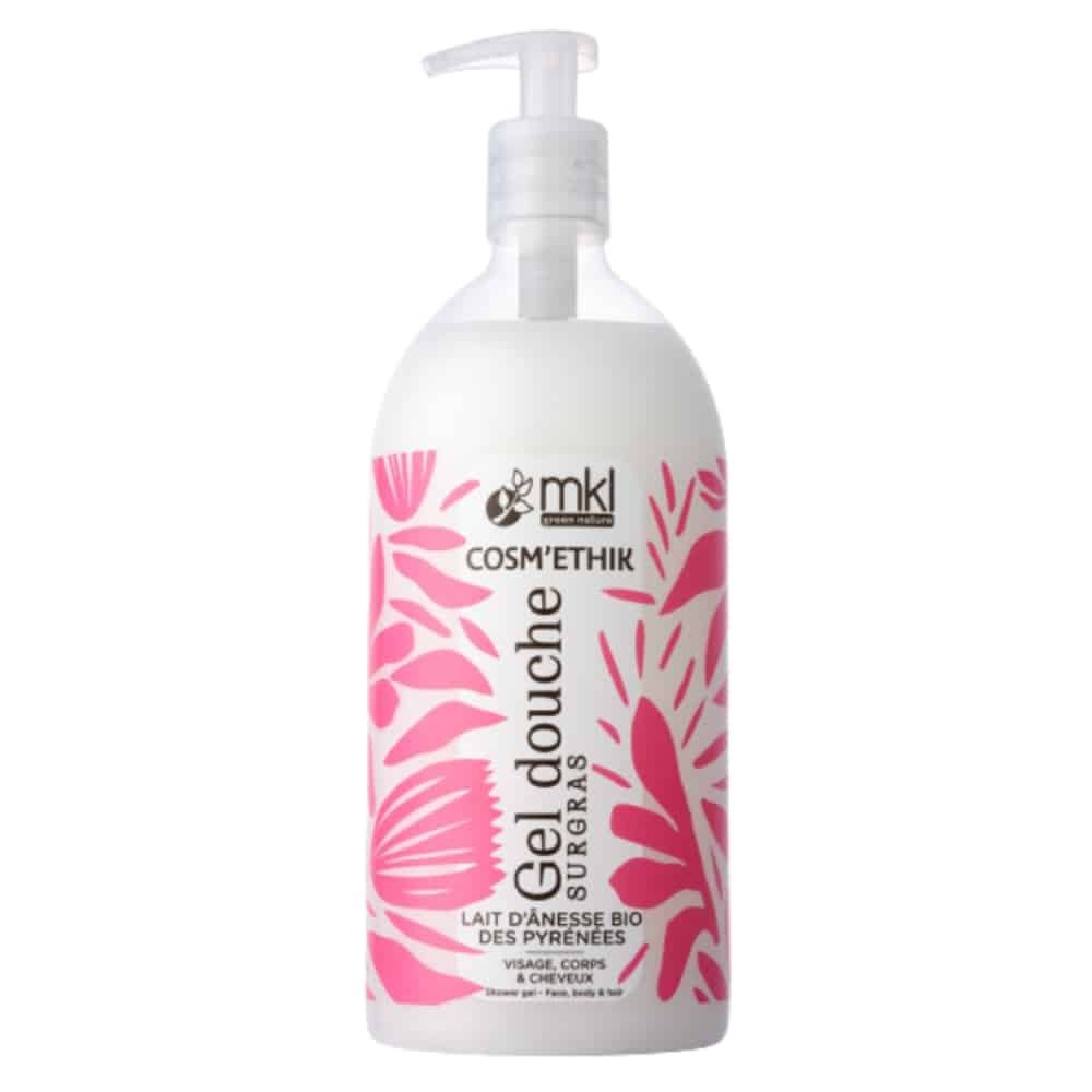 mkl – cosmethik gel douche lait d’anesse bio – 1l