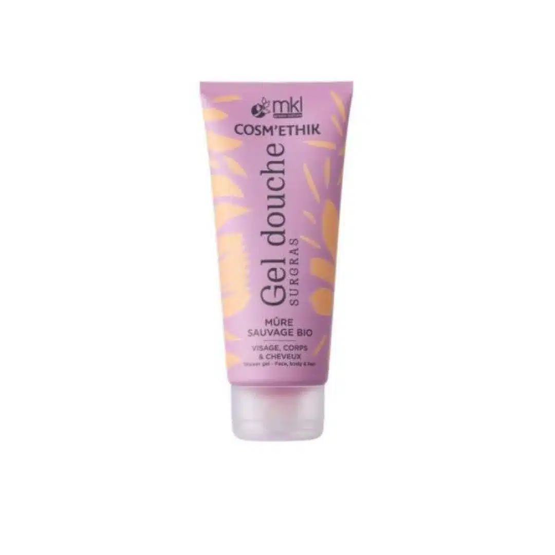 mkl – cosmethik gel douche mure sauvage bio – 200ml