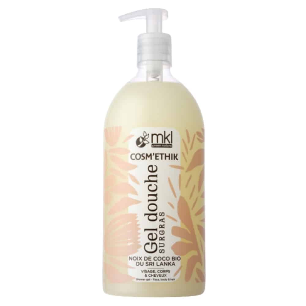 mkl – cosmethik gel douche noix de coco bio – 1l
