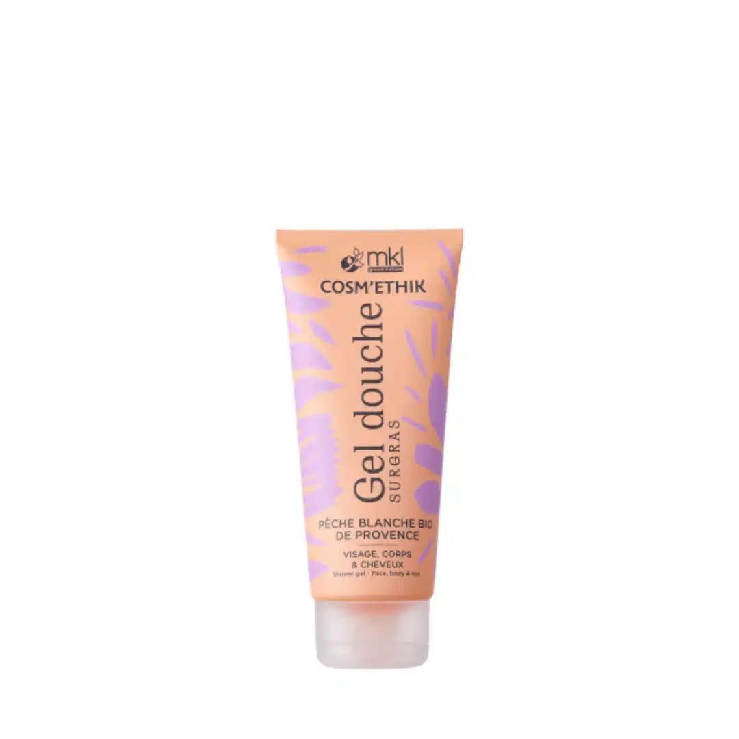 mkl – cosmethik gel douche peche blanche bio de provence – 200ml