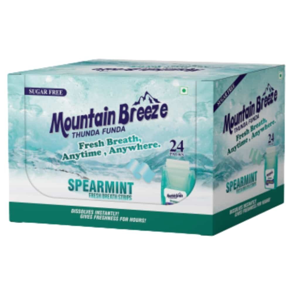 mountain breeze – spearmint 24 strips