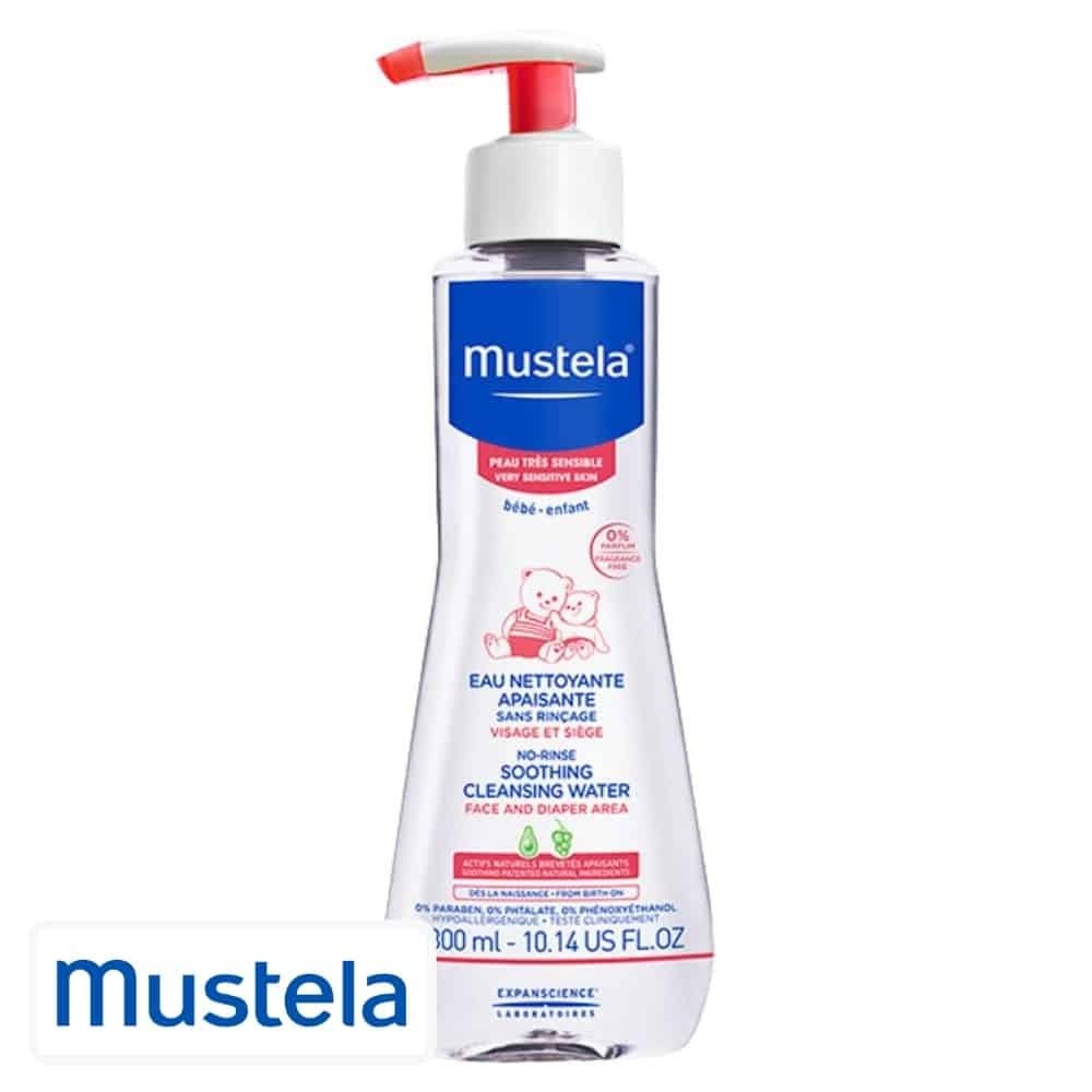 mustela – bebe enfant eau nettoyante apaisante sans rincage – 300ml