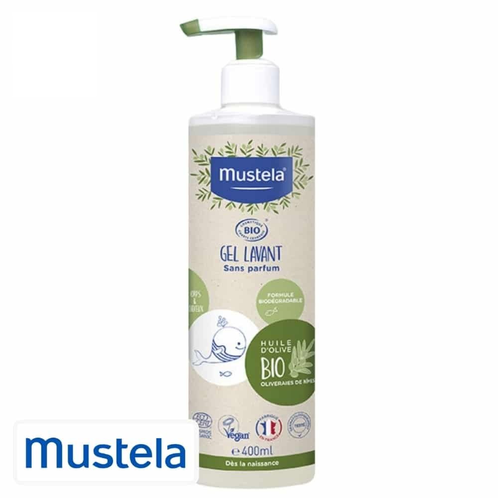 mustela – bio gel lavant sans parfum – 400ml