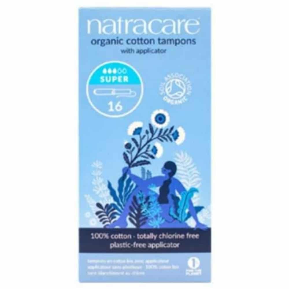 natracare – tampons – super – avec applicateur bio – 16u