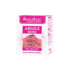naturesoin – argile rose sachet – 100g