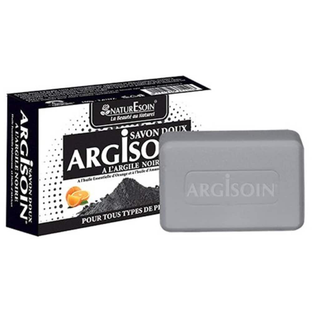 naturesoin – argisoin savon doux a l’argile noire – 125g