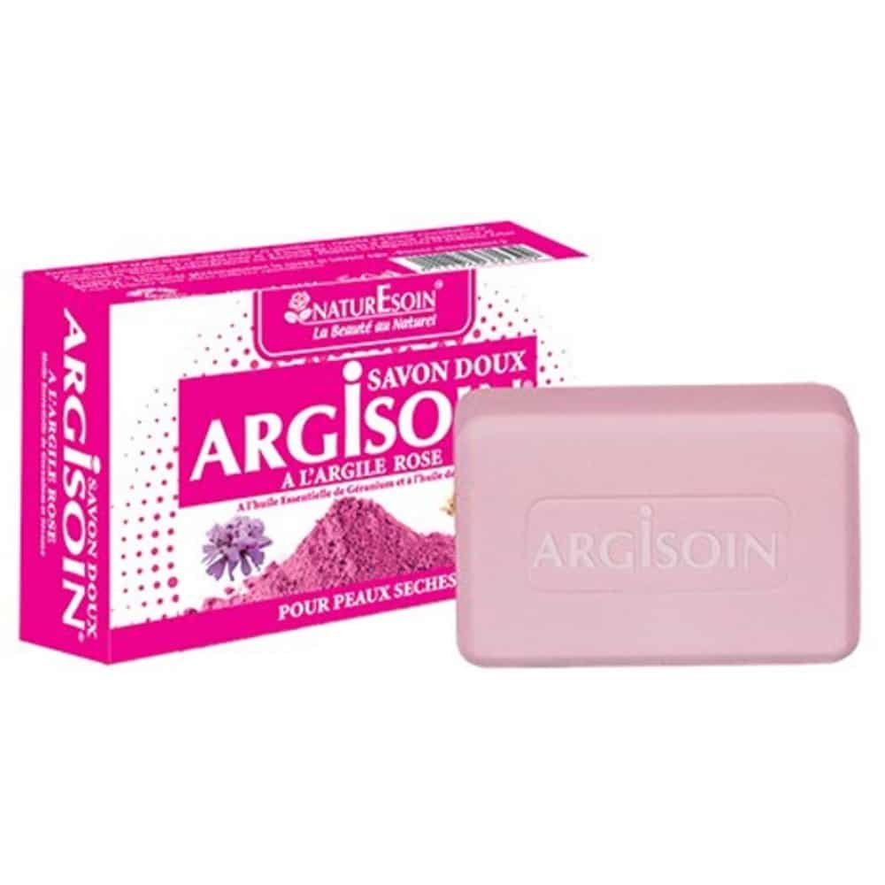 naturesoin – argisoin savon doux a l’argile rose – 125g
