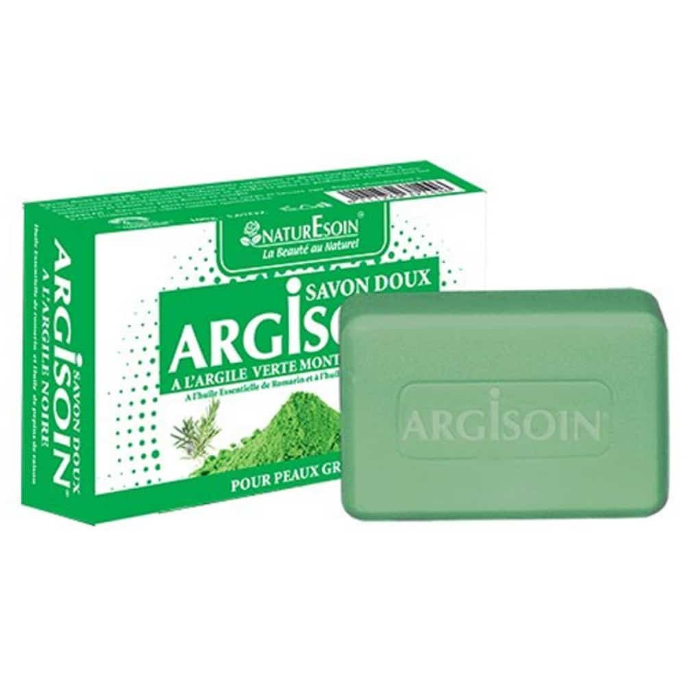 naturesoin – argisoin savon doux a l’argile verte – 125g