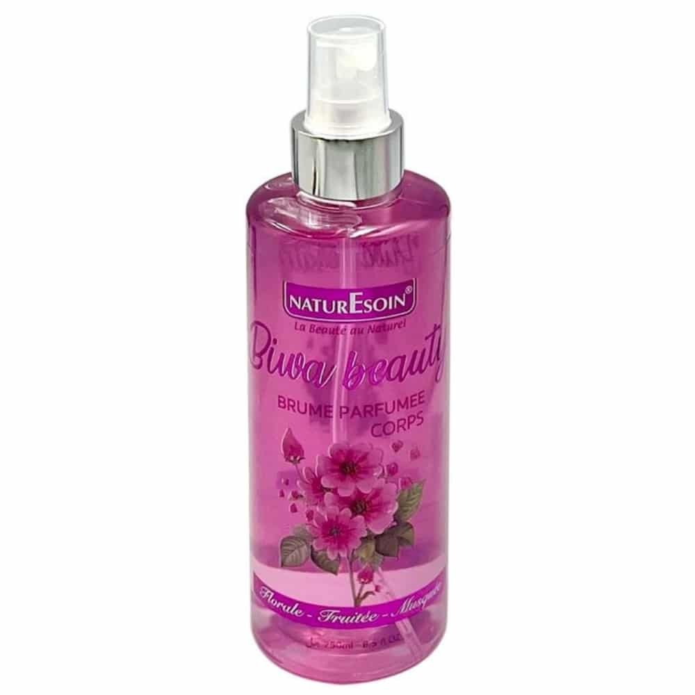 naturesoin – biwa beauty brume parfumee corps florale, fruitee et musquee – 250ml