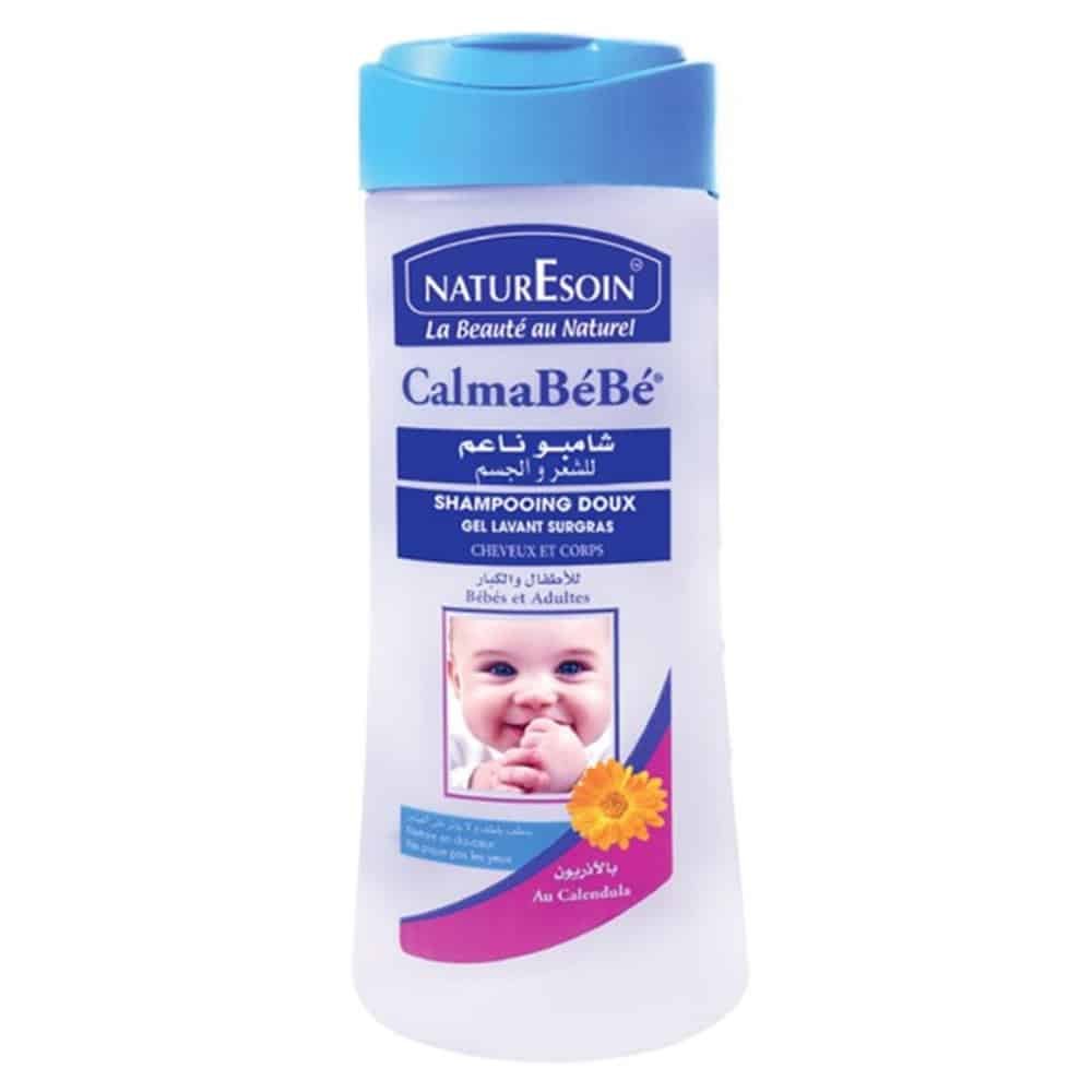 naturesoin – calmabebe shampoing doux et gel lavant surgras – 250ml