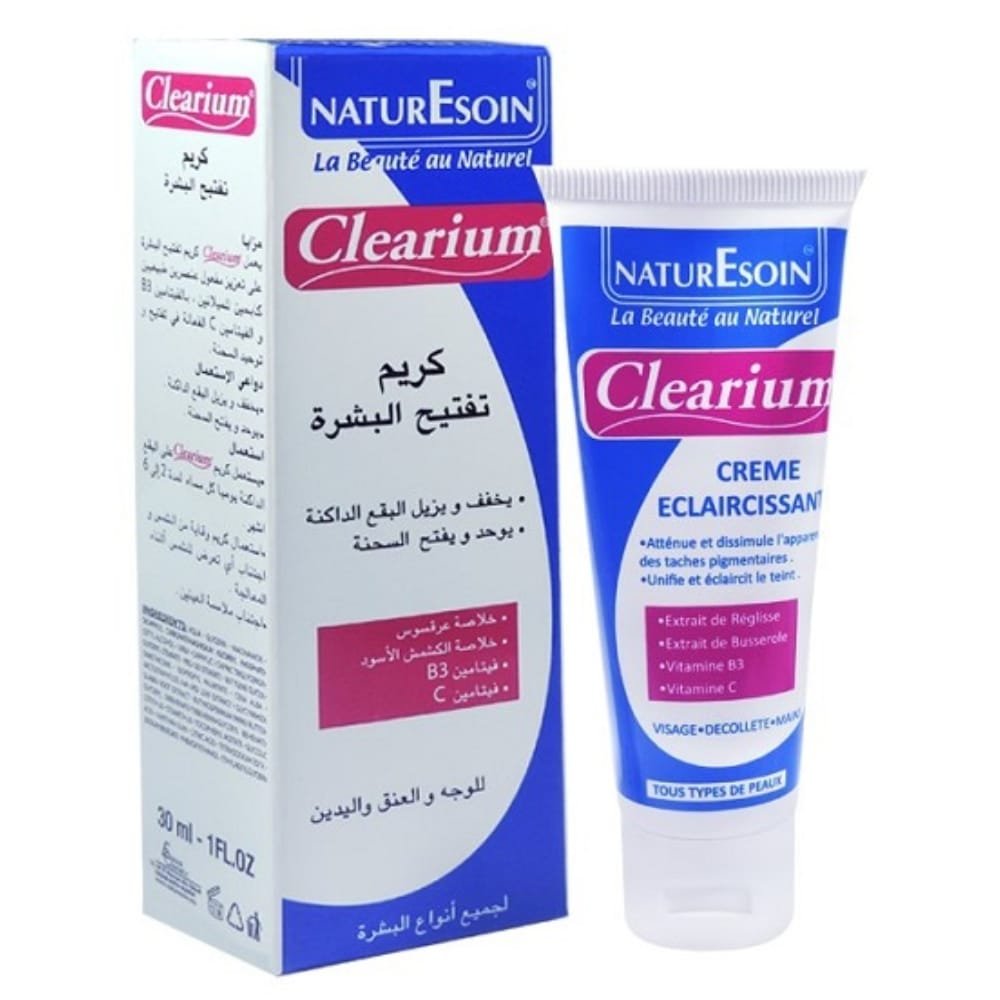 naturesoin – clearium creme eclaircissante – 30ml