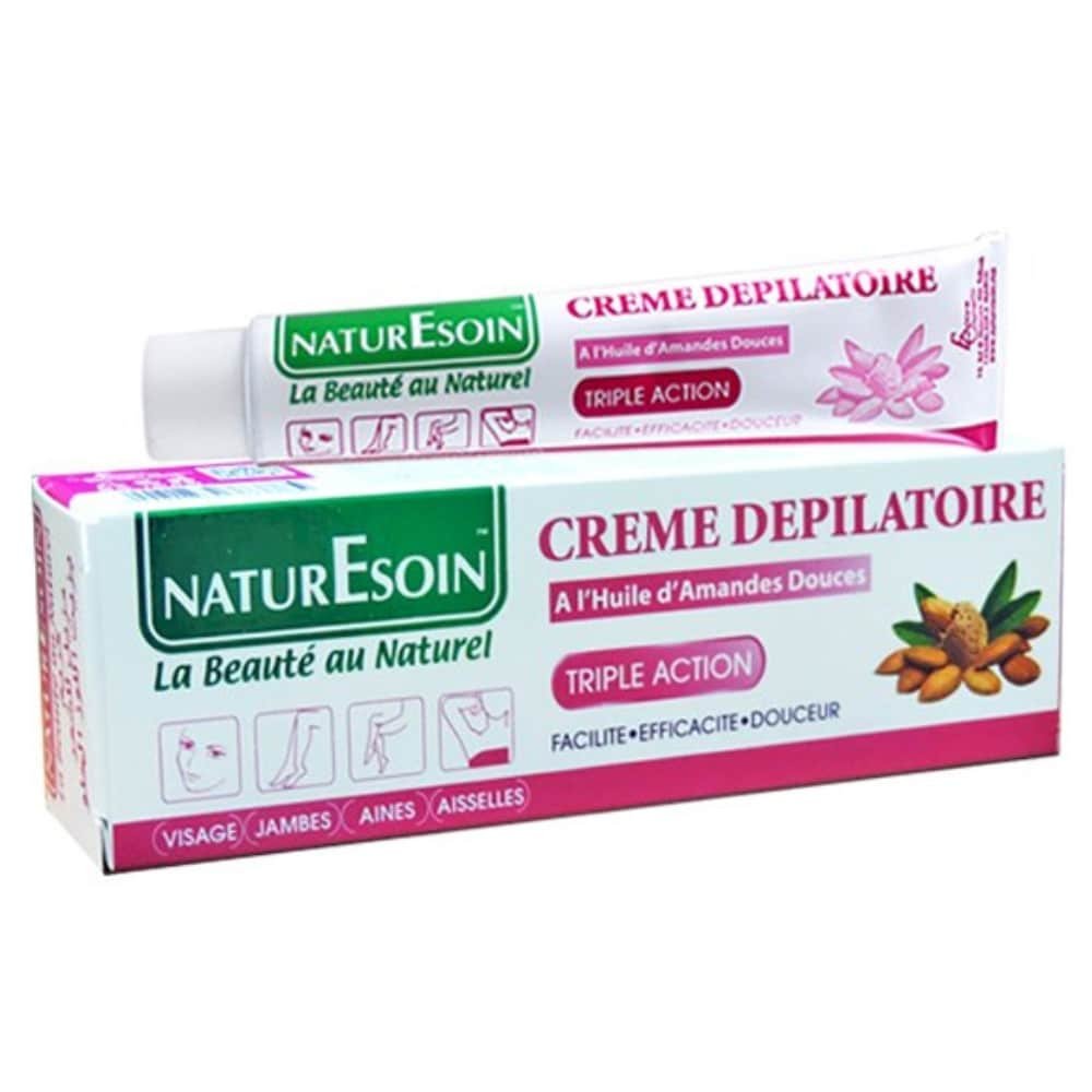 naturesoin – creme depilatoire a l’huile d’amandes douces triple action – 50ml
