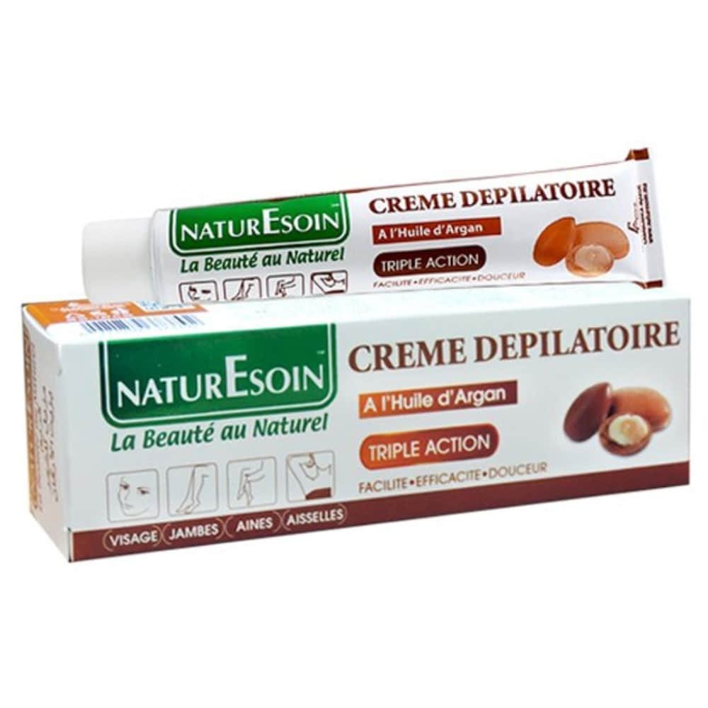 naturesoin – creme depilatoire a l’huile d’argan triple action – 50ml