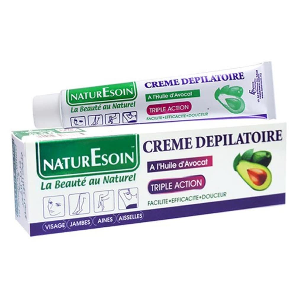 naturesoin – creme depilatoire a l’huile d’avocat triple action – 50ml