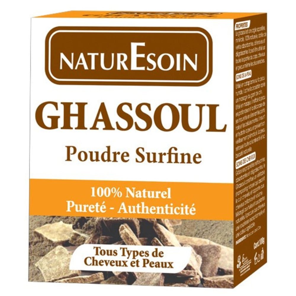 naturesoin – ghassoul poudre surfine naturelle – 100g