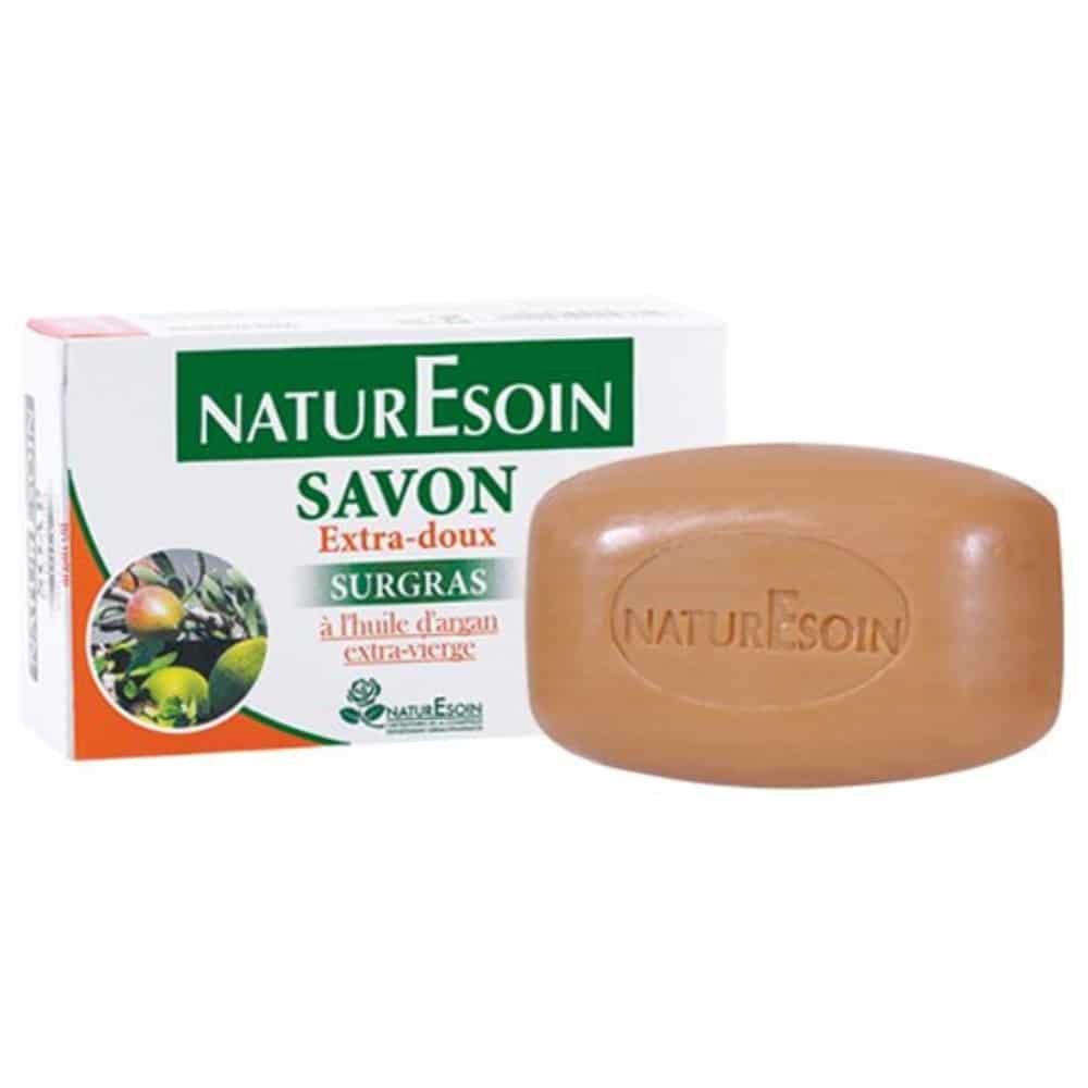 naturesoin – savon extra doux surgras a l’huile d’argan extra vierge – 80g