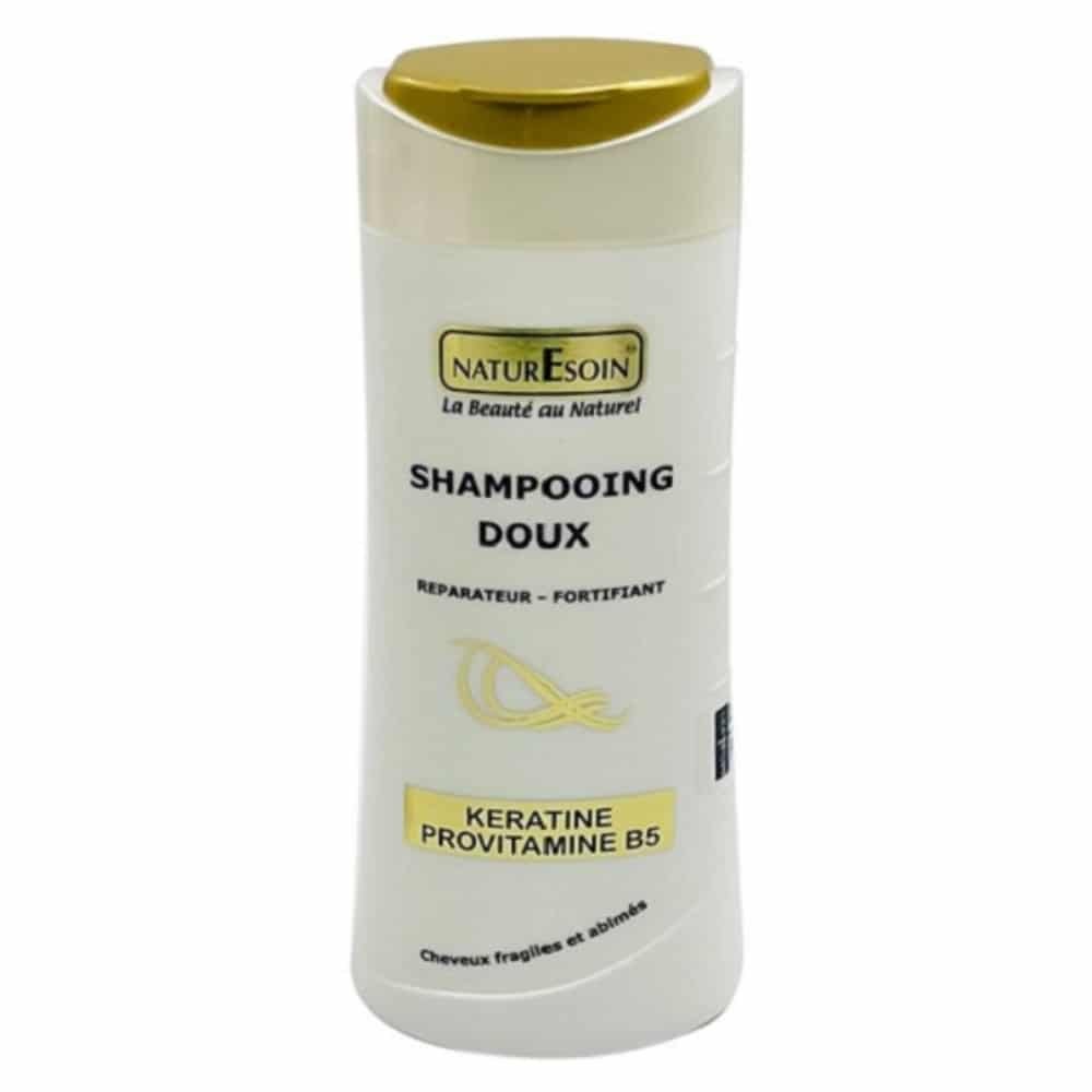 naturesoin – shampoing doux reparateur fortifiant keratine provitamine b5 – 250ml