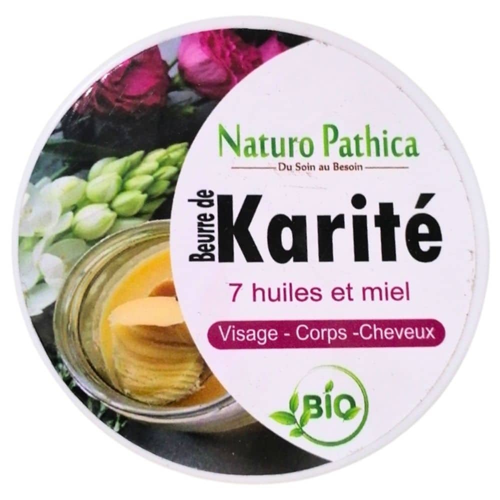 naturo pathica – beurre de karite 7 huiles et miel bio – 250g