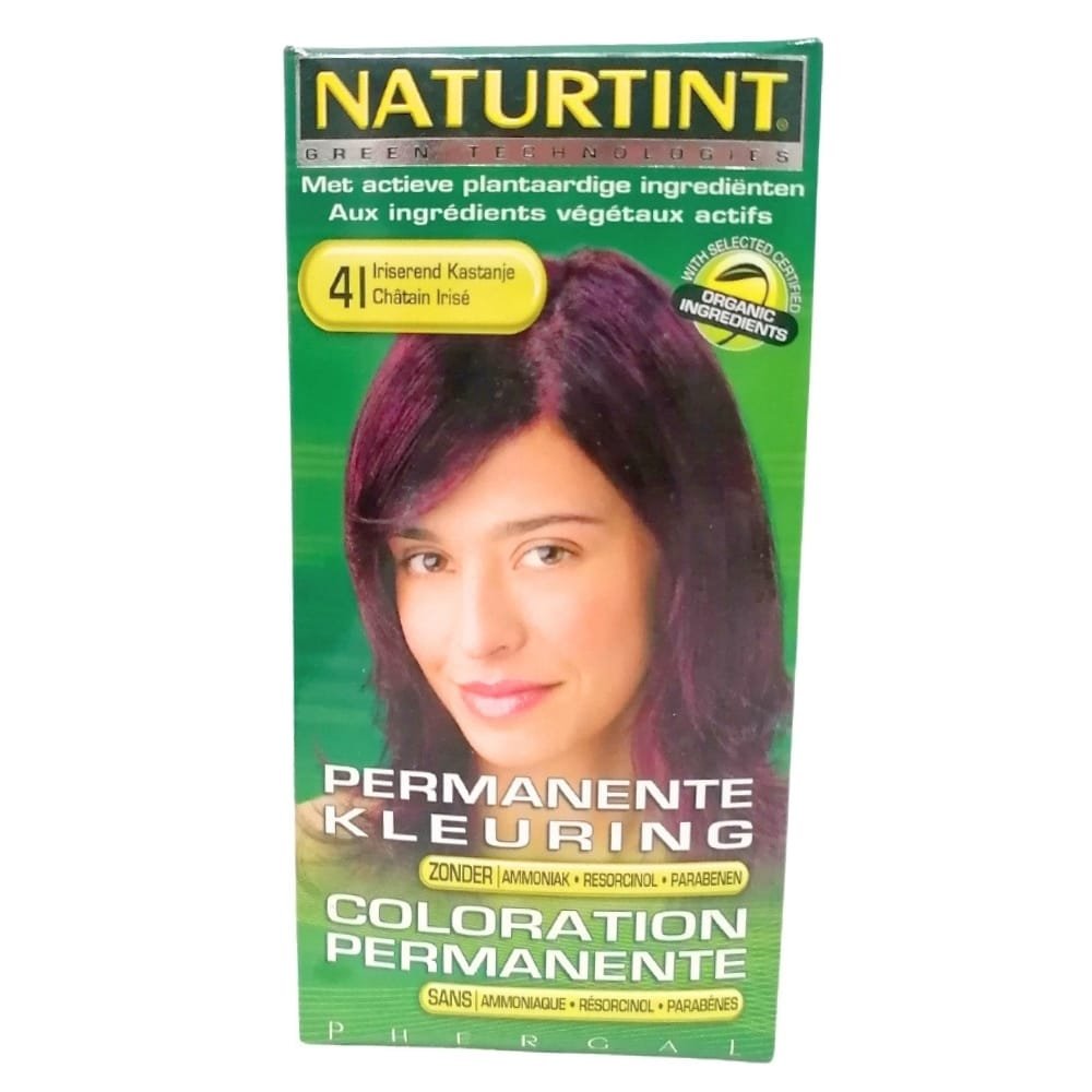 naturtint – coloration capillaire permanente – 150ml – 4i – chatain irise