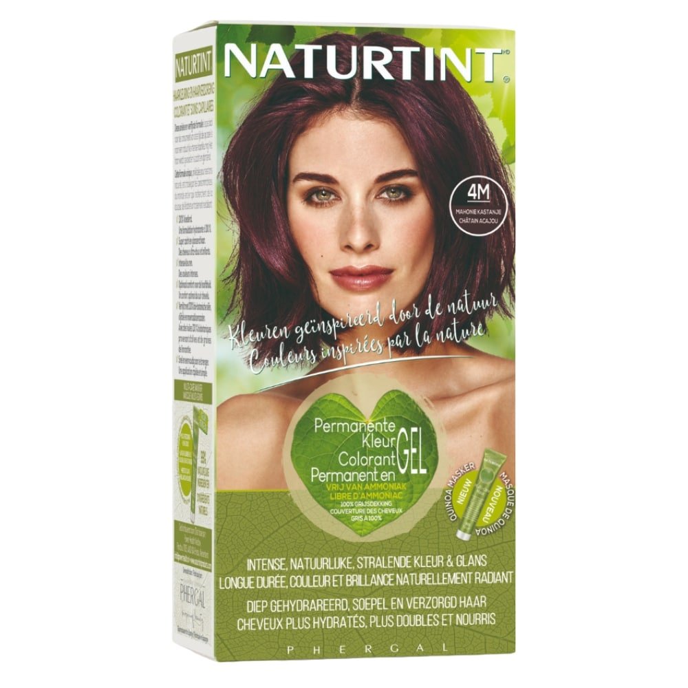 naturtint – coloration capillaire permanente – 150ml – 4m – chatain acajour