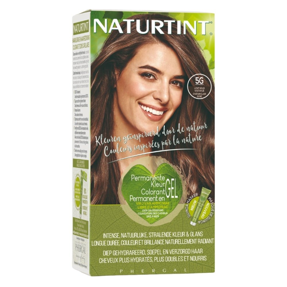 naturtint – coloration capillaire permanente – 150ml – 5g – chatain clair dore