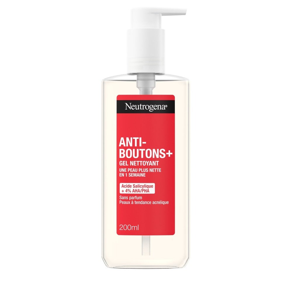 neutrogena – gel nettoyant anti boutons+ – 200ml