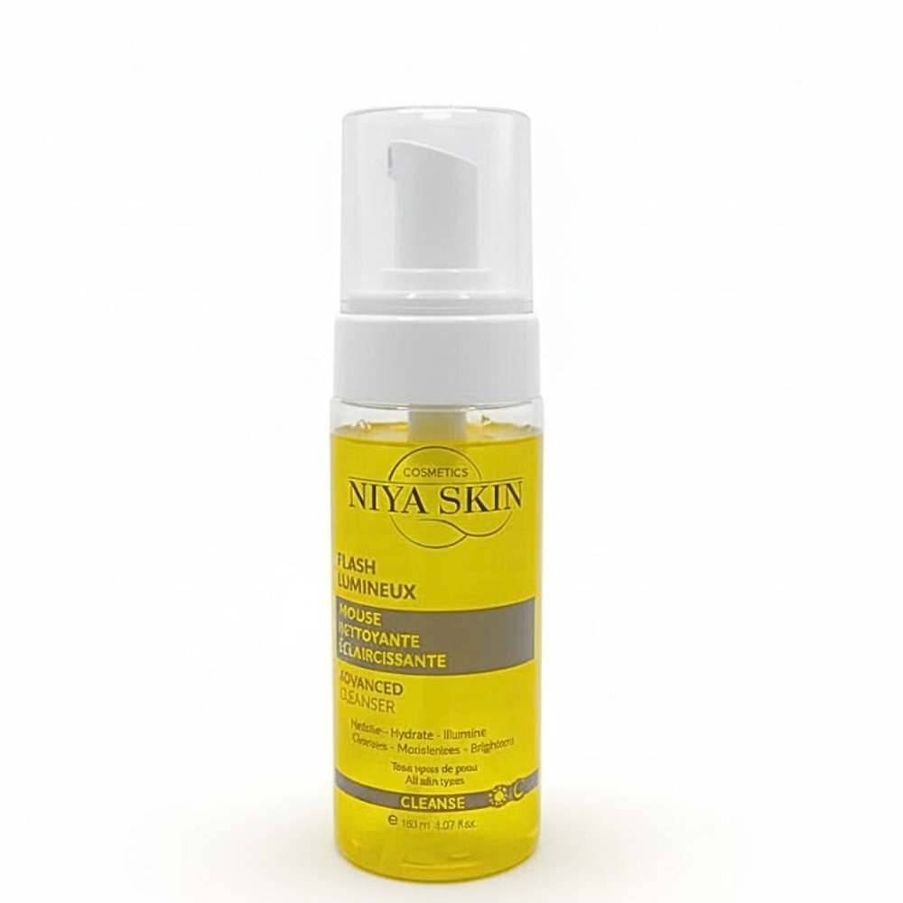 niya skin – mousse nettoyante eclaircissante – 150ml