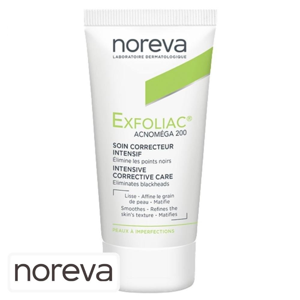 noreva – exfoliac acnomega 200 soin correcteur intensif points noirs – 30ml
