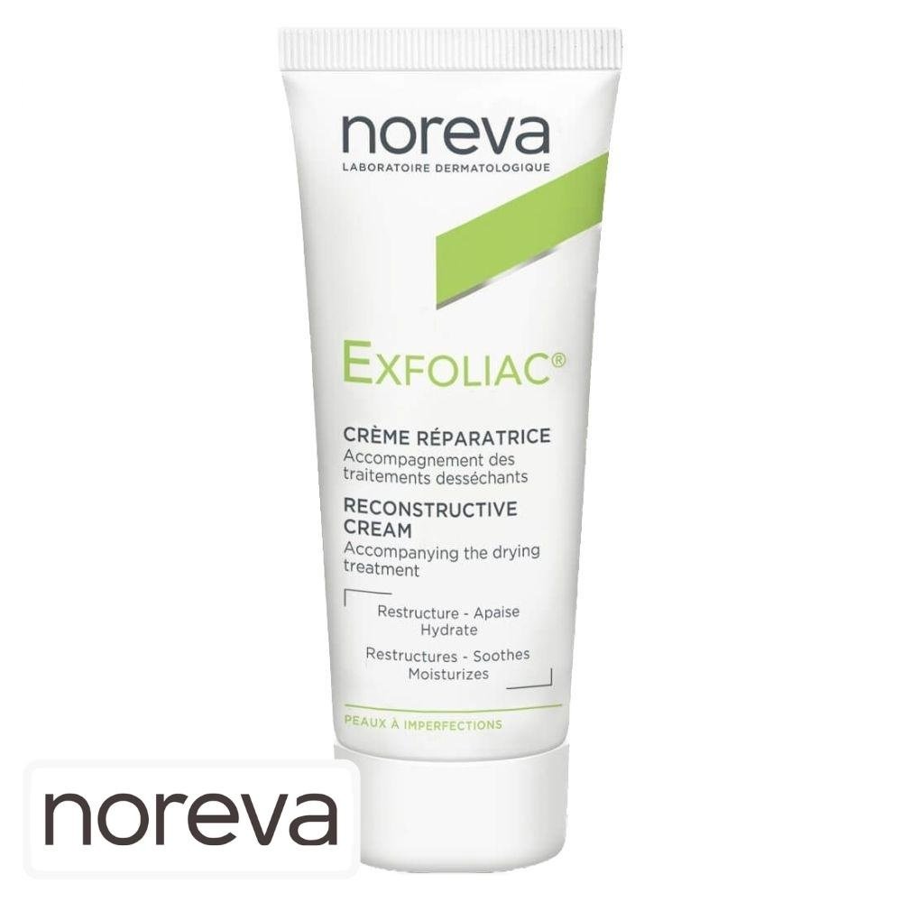 noreva – exfoliac creme reparatrice – 40ml